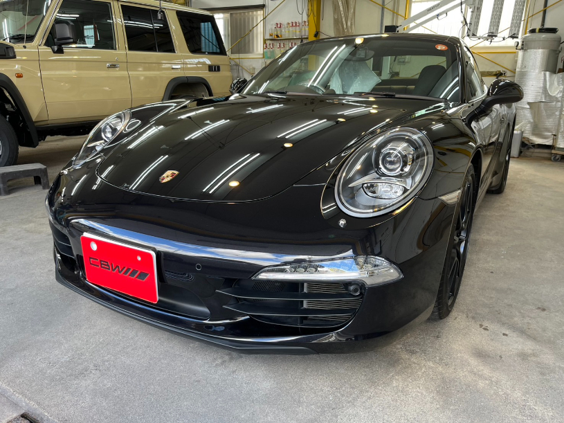【ポルシェ９１１】シェブロンガラスコーティング施工のご紹介