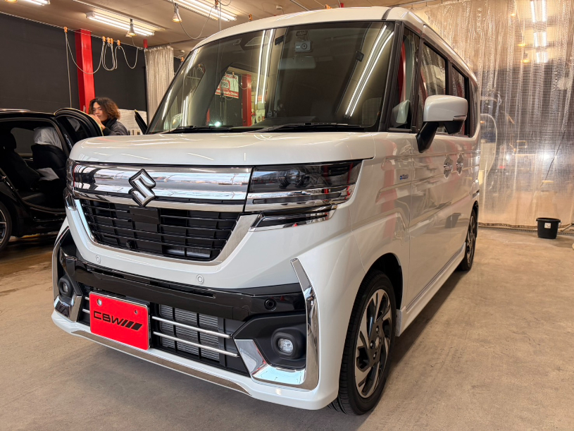 【SUZUKI　スペーシアカスタム】カーフィルム施工